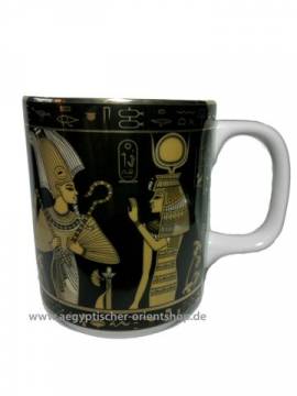Porzellan-Tasse Isis und Osiris - Bild vergr��ern 