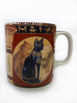 Porzellan-Tasse Bastet ( Katze ) - Bild vergr��ern 