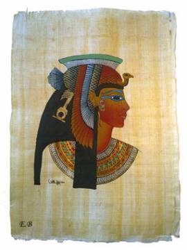 Papyrus Kleopatra - Bild vergr��ern 