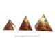 �gyptische Deko. 3er Set Pyramiden aus Acrylglas