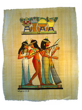 gyptischer Papyrus Bankett-Szene.