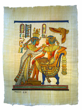 Papyrus Tutanchamun & Anchesenamun.