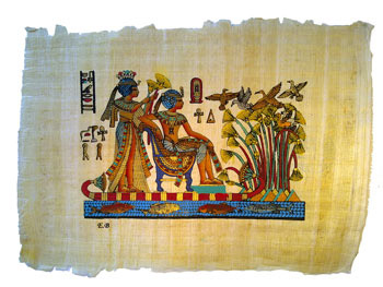 Papyrus Knigliche Umgebung
