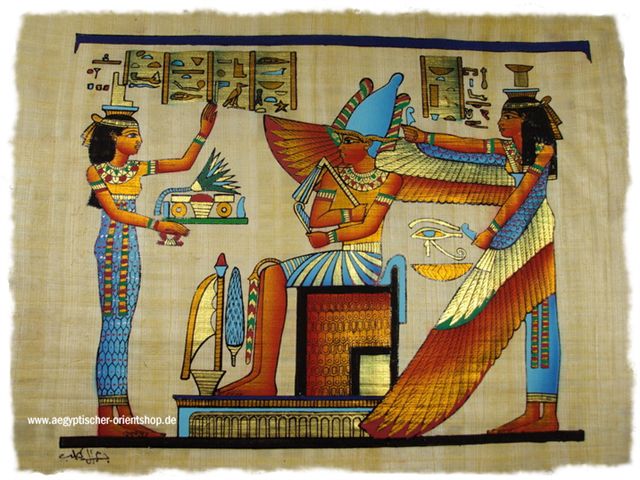 Agyptische Papyrus Gemalde Papyrus
