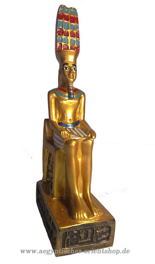 Ägyptische Figur Amun sitzend