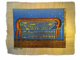 Papyrus Astronomie. G�ttin Nut - Bild vergr��ern 