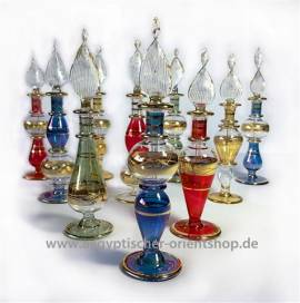 20er-Set �gyptische Flakons. 14 cm. - Bild vergr��ern 