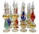 12er-Set �gyptische Flakons. 17 cm.